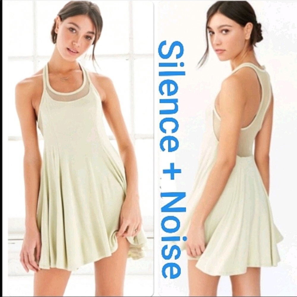 NWT Silence and Noise Mesh Skater Dress